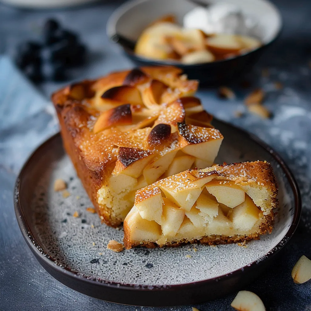 Leichter Skyr Apfelkuchen