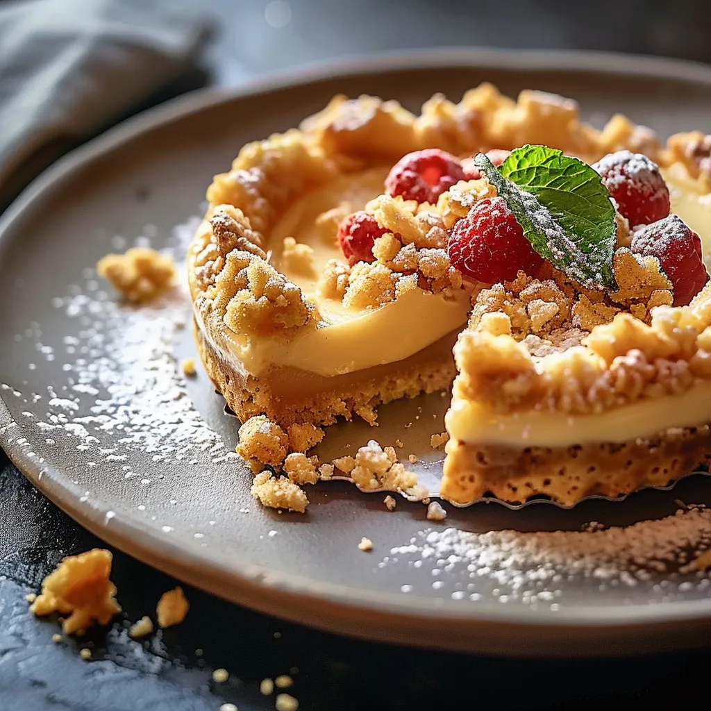 Fruchtige Crumble-Tarte