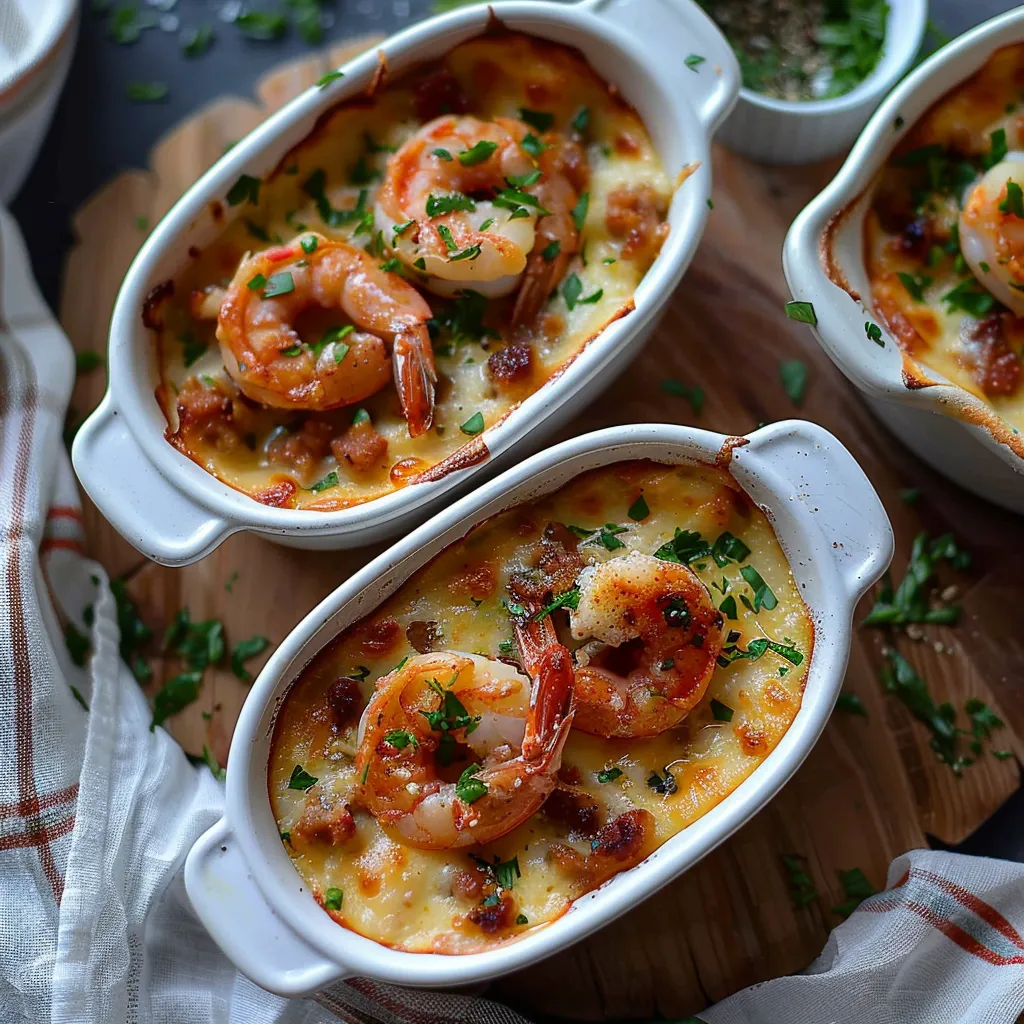Garnelen mit Chorizo und Parmesan