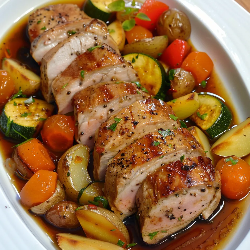 Schweinefilet mit Gemüse | Asiatische Fusion