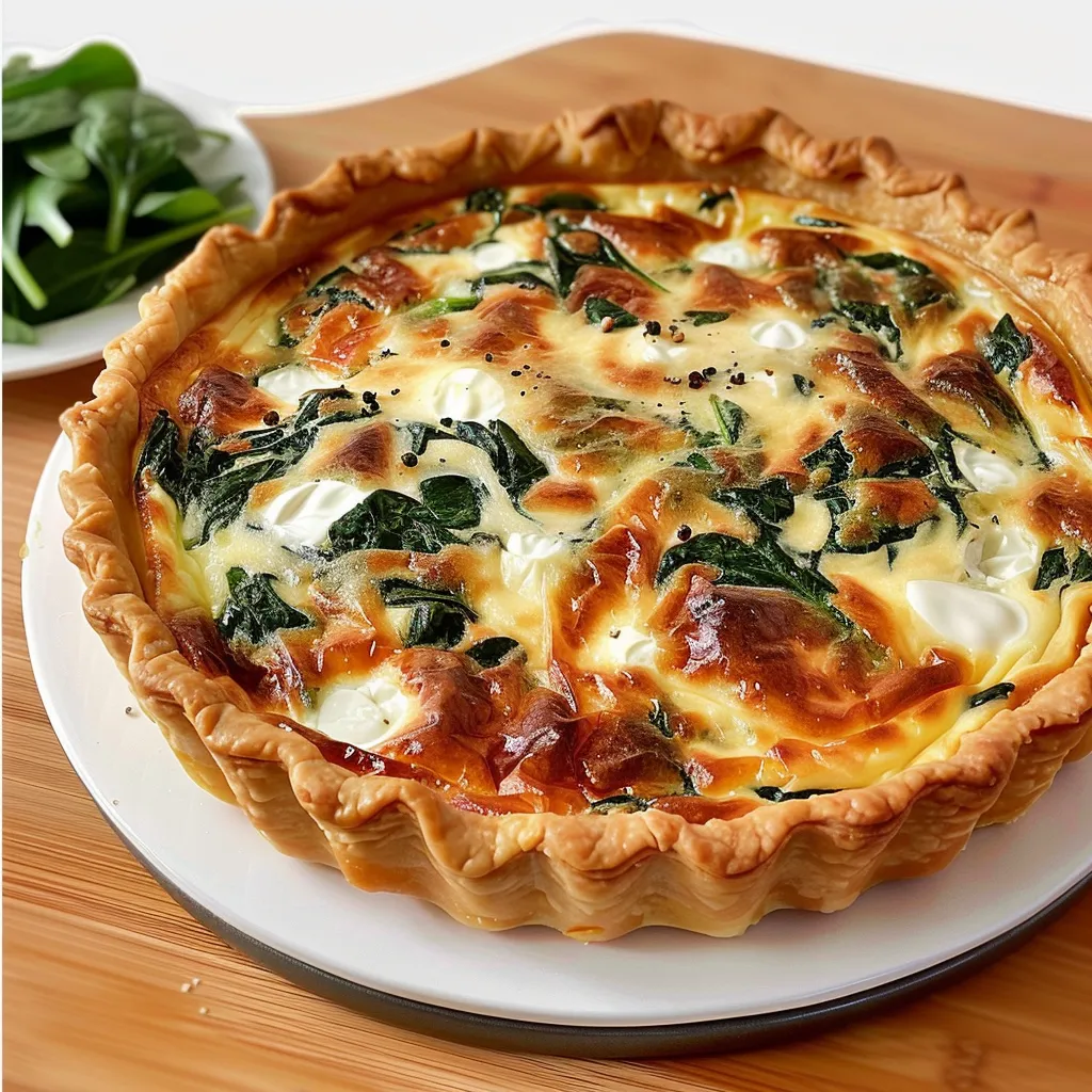 Spinat-Quiche mit Kräuterkäse: Einfach und Lecker