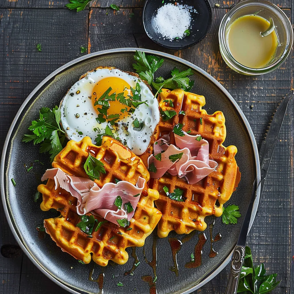 Herzhafte Karotten-Bergkäse-Waffeln - Einfaches und schnelles Rezept