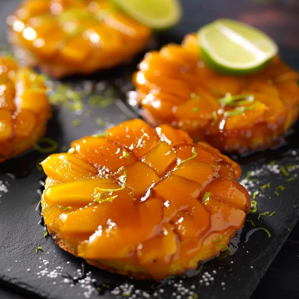 Kleine Mangotörtchen mit Limette - Einfaches und originelles Dessert
