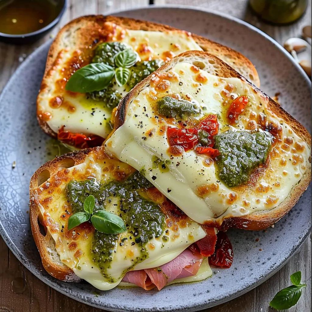 Mediterranes Croque Monsieur - Einfaches und schmackhaftes Rezept