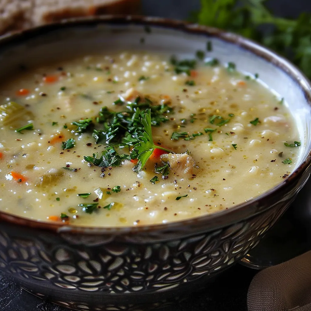 Persische Gerstensuppe mit Hähnchen - Authentisches Rezept