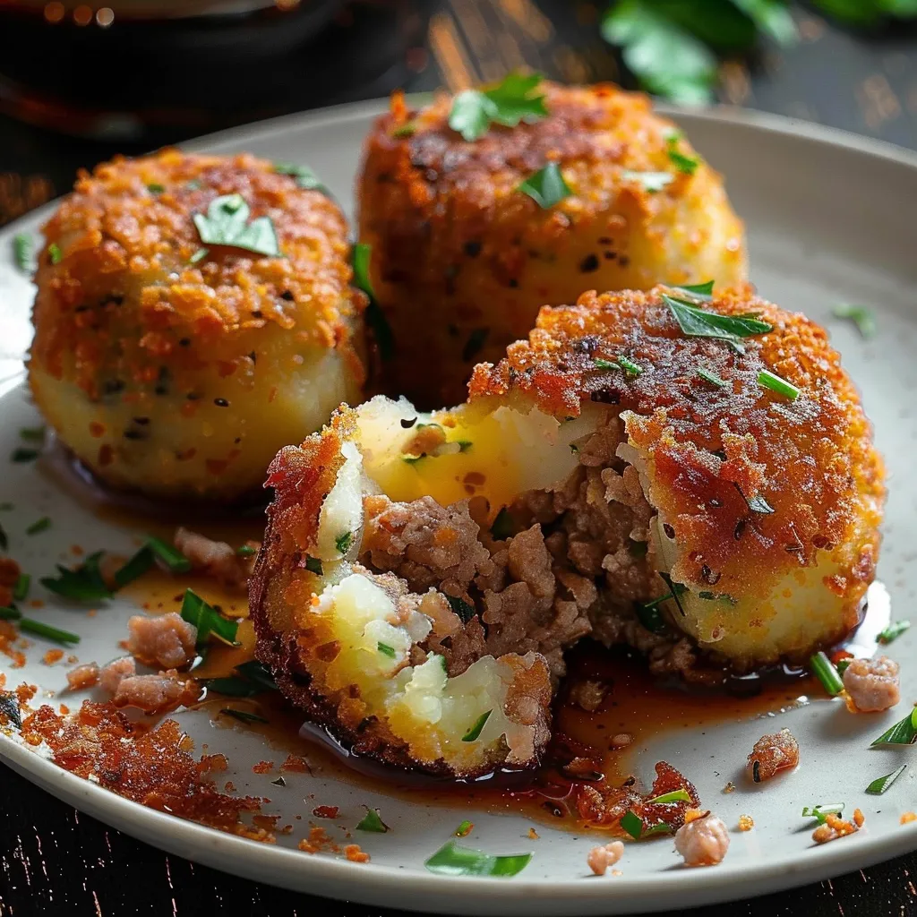 Gefüllte Kartoffelkroketten - Familienessen