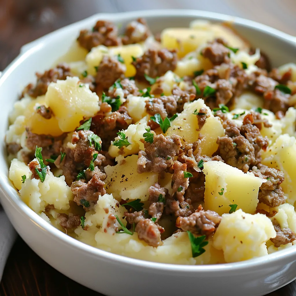 Gehacktes mit Kartoffeln