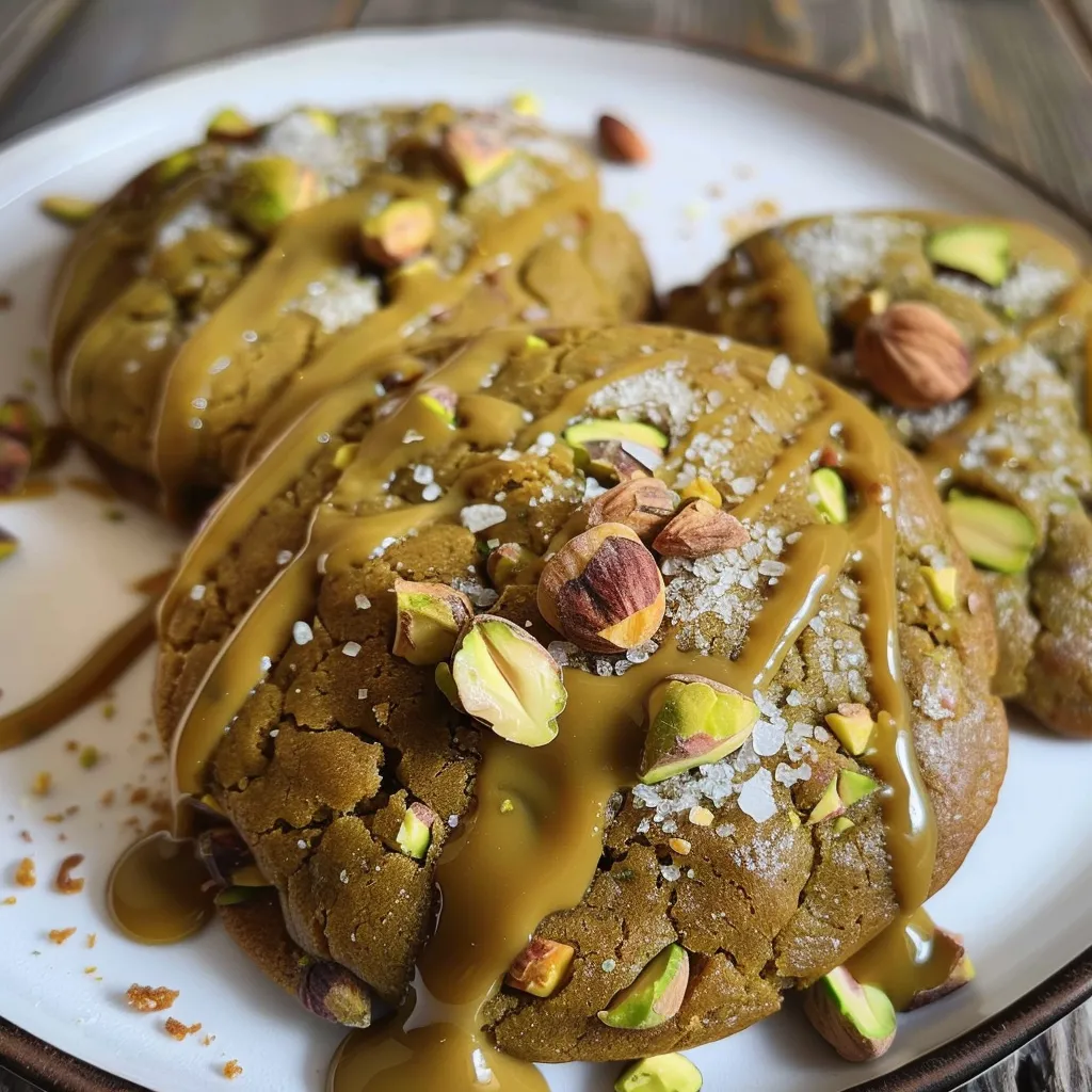 Pistazien Cookies mit weißer Schokolade