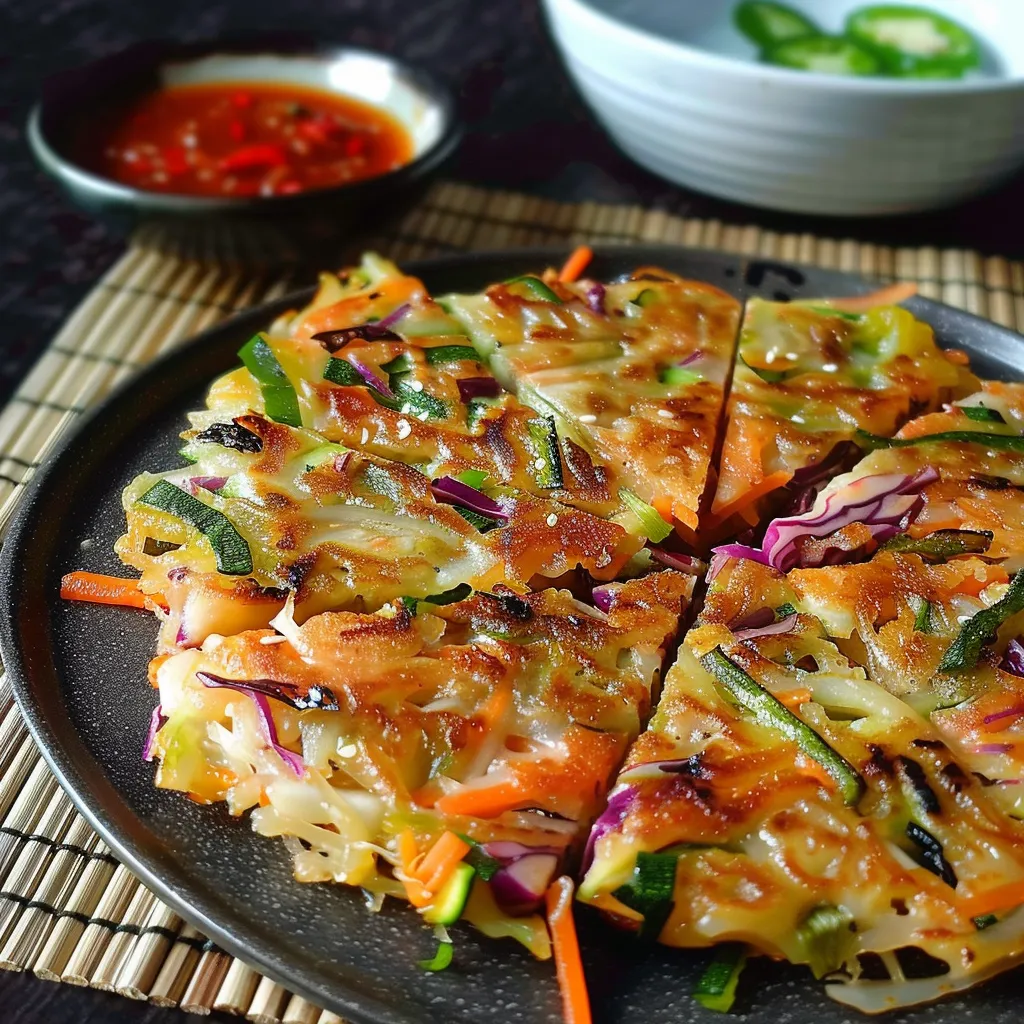 Koreanische Gemüse Crêpes | Yachaejeon