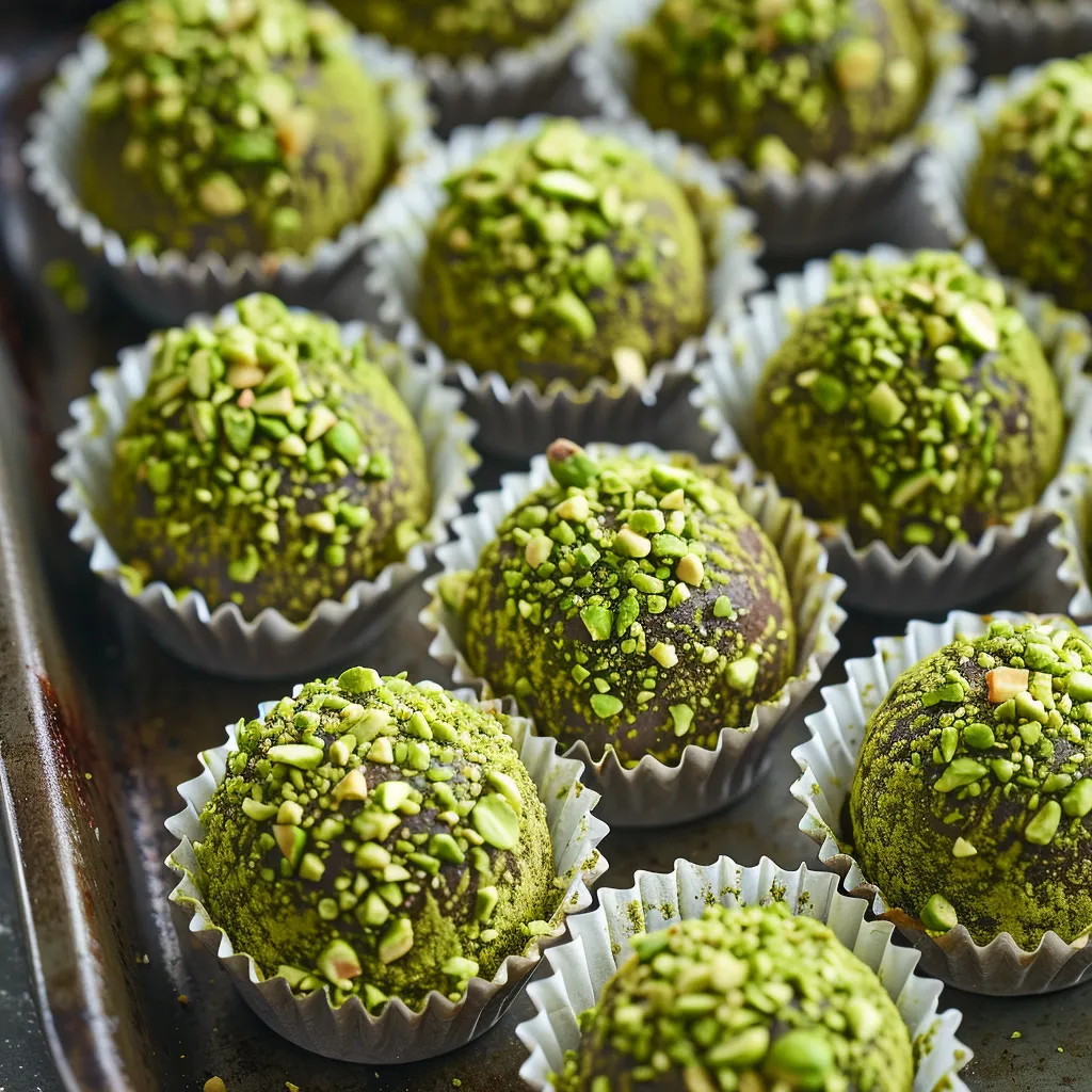 Pistazien-Brigadeiros: Traditionelles brasilianisches Konfekt