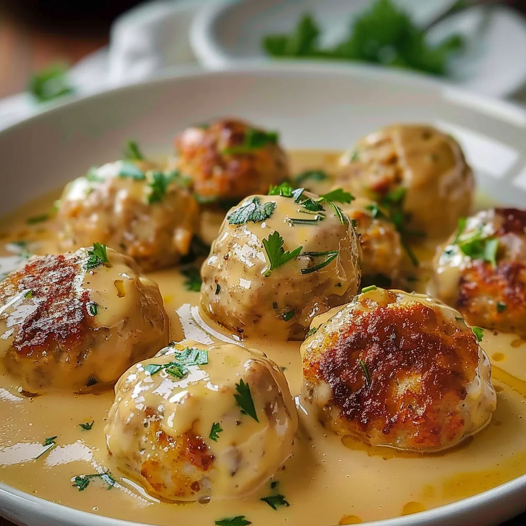 Cremige Poulet-Bouletten