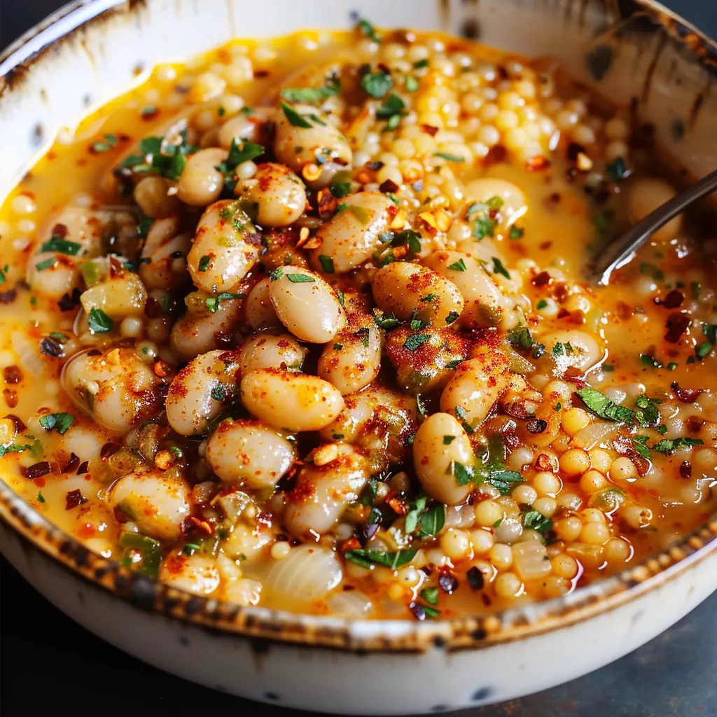 Würzige Gebratene Bohnen mit Couscous