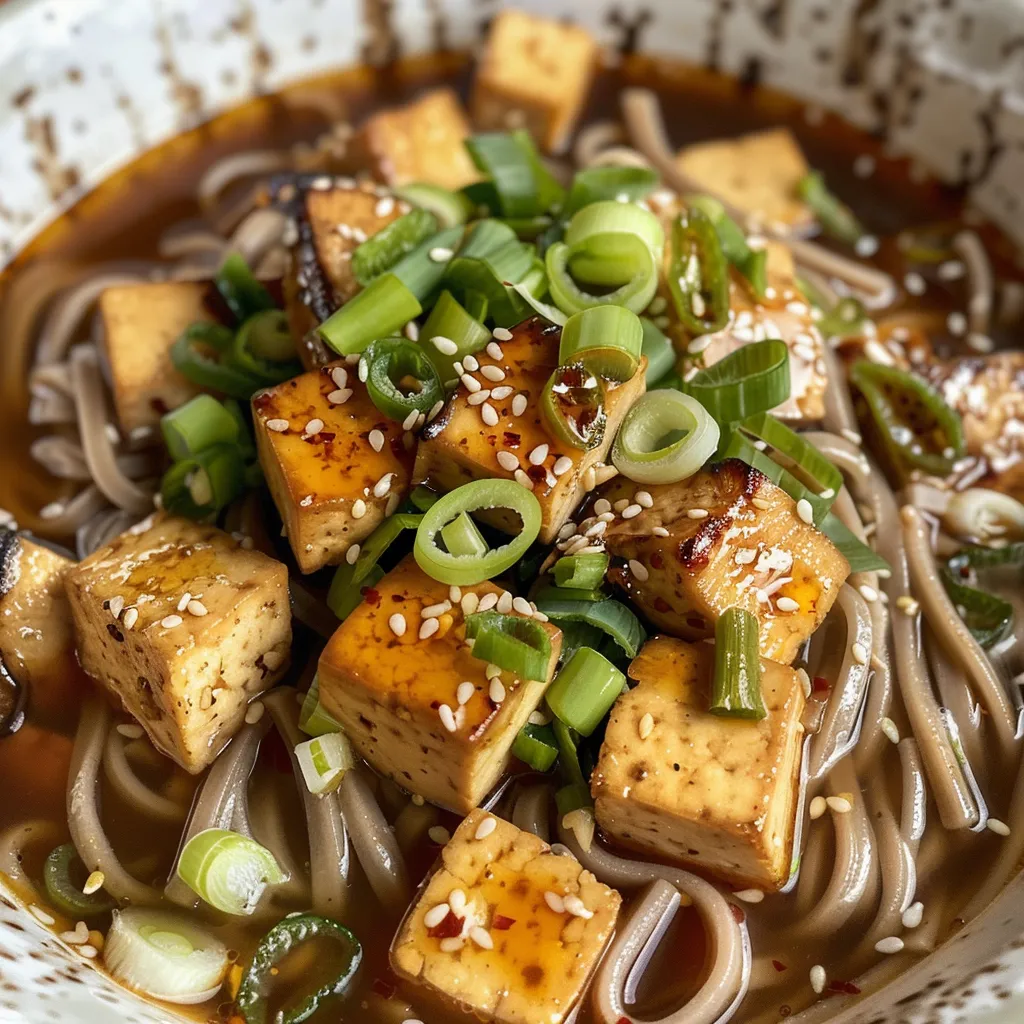 Soba-Nudeln mit Sesam & Miso