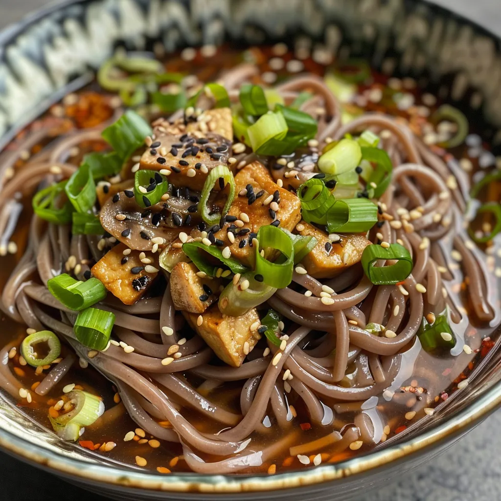 Authentische Soba-Nudeln mit Miso
