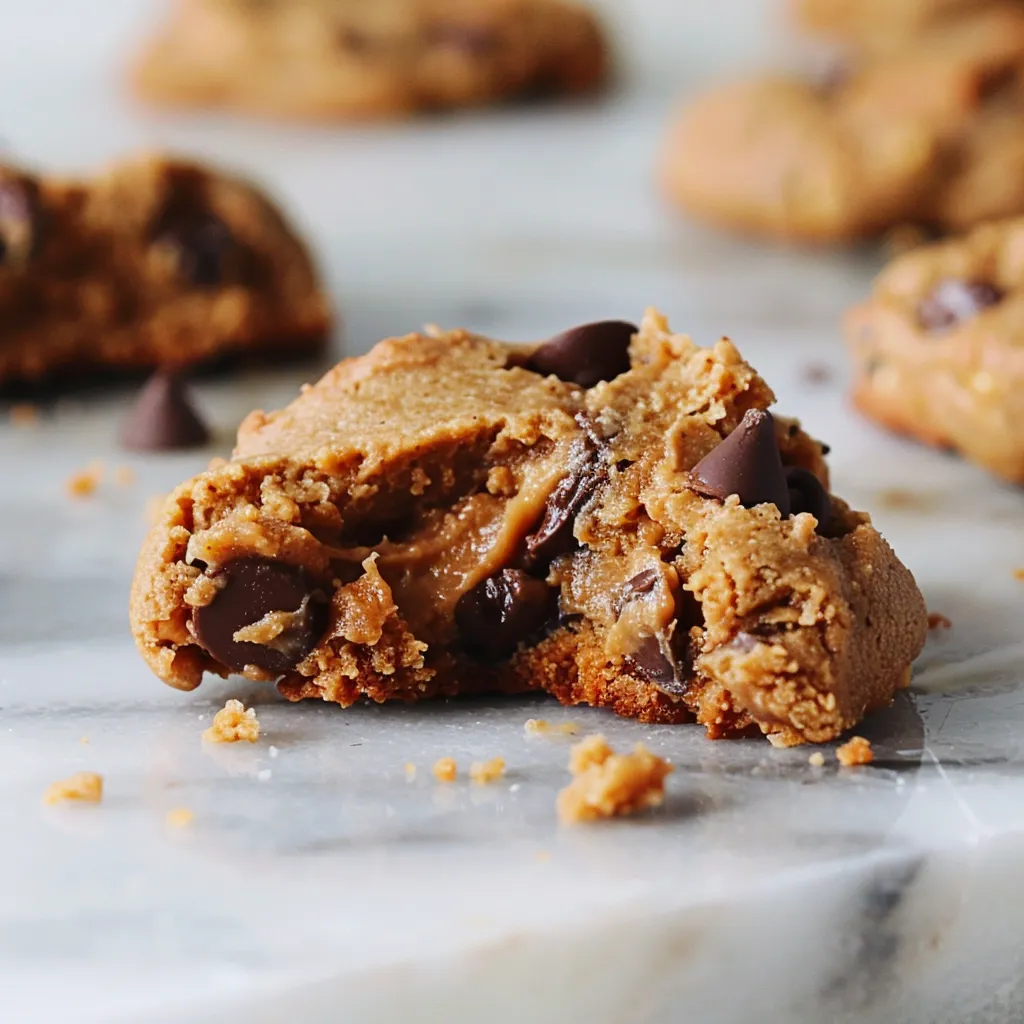 Kichererbsen Cookies cremig mit Erdnussbutter