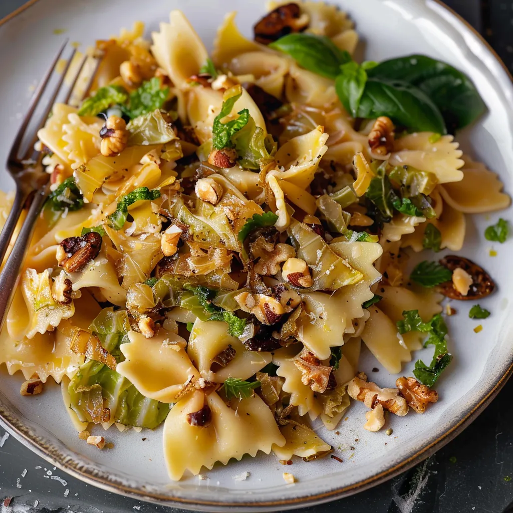 Zarte Pasta mit Nüssen