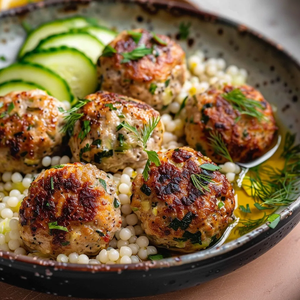 Griechische Poulet-Bouletten mit Kräutern