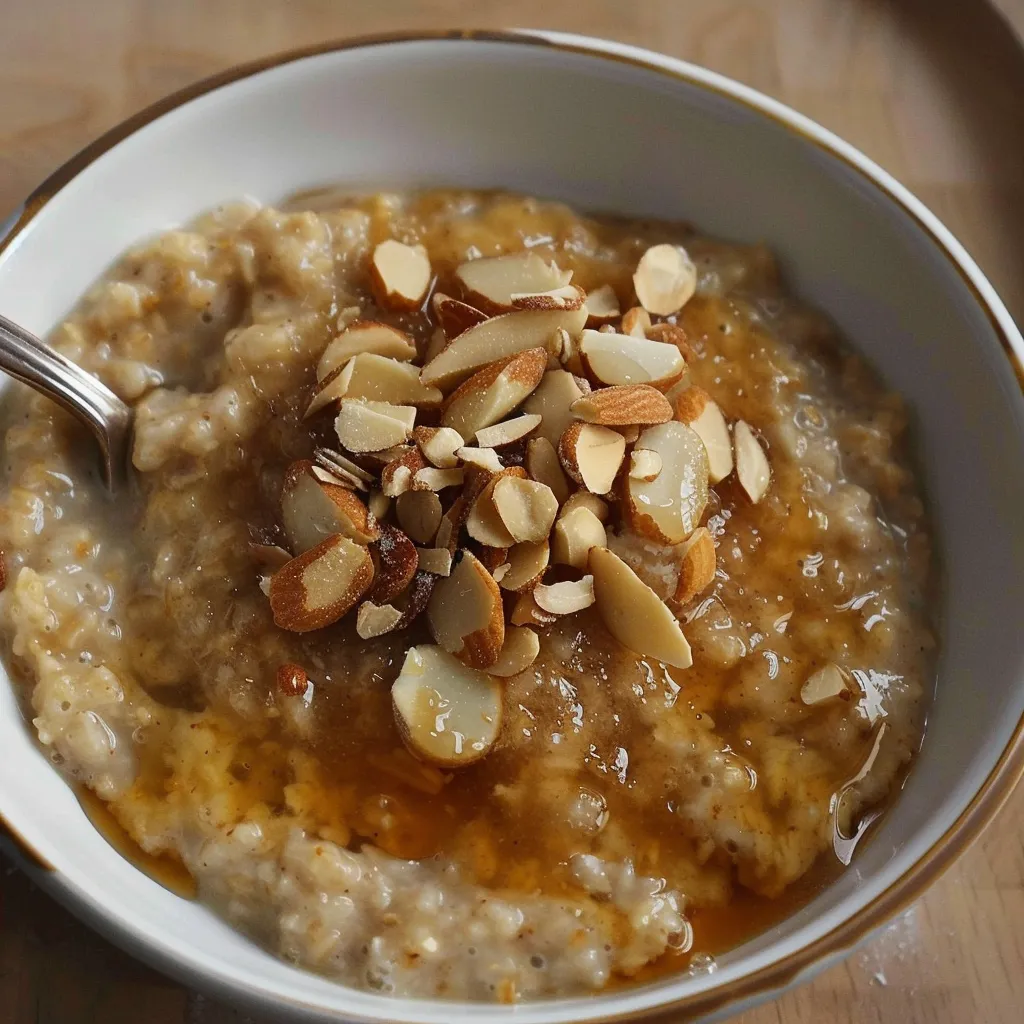 Cremiger Porridge mit Mandeln