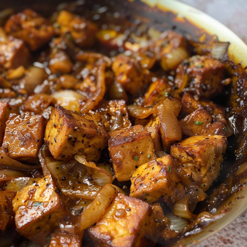 Saftiges Tofu-Adobo - Einfaches und köstliches veganes Rezept