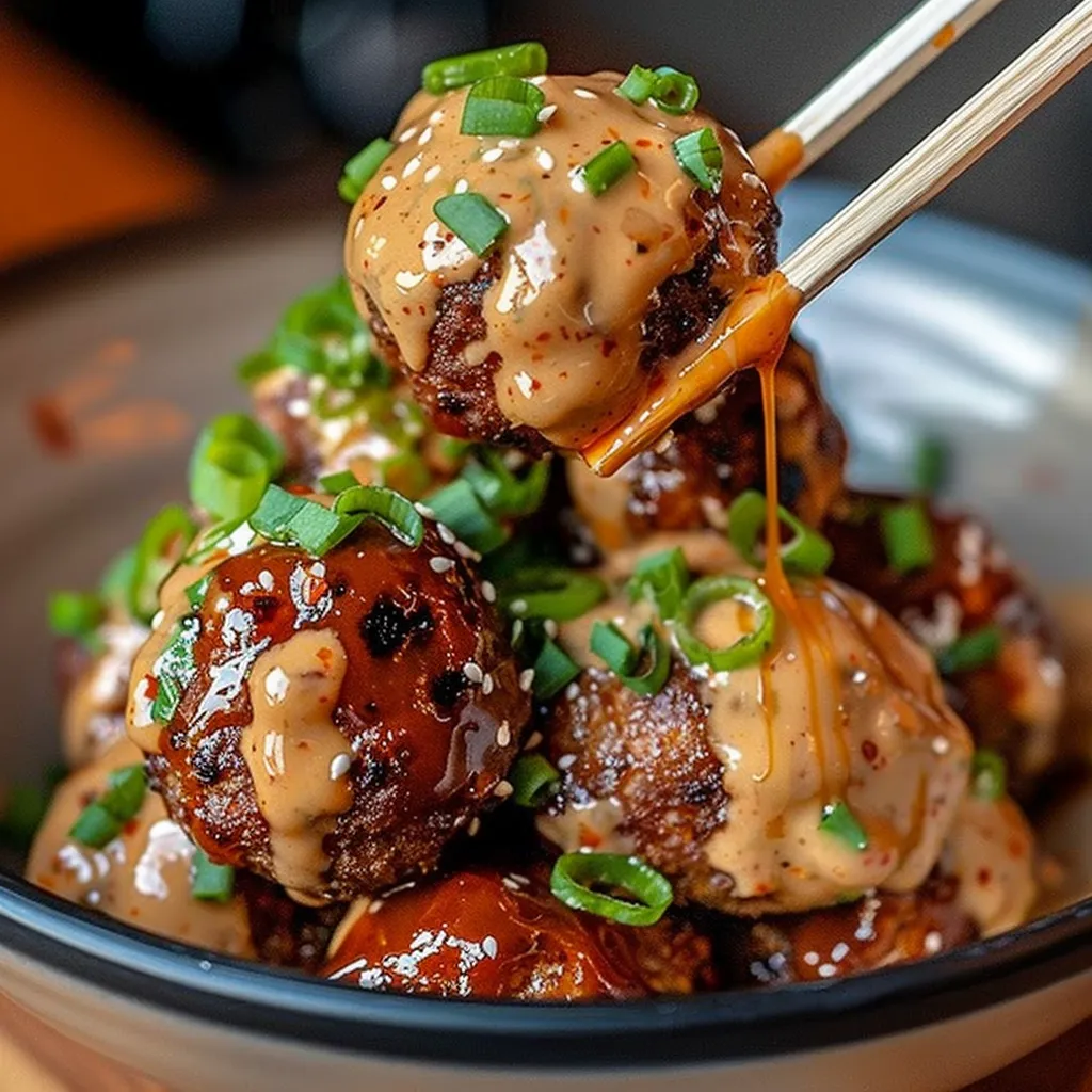 Koreanische BBQ-Bouletten mit Würziger Mayo-Sauce
