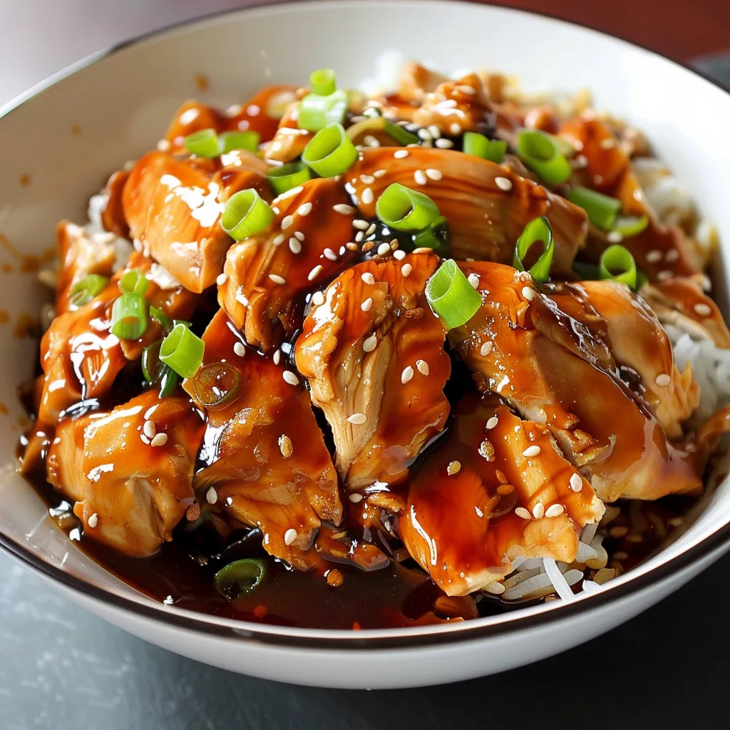 Langsam gekochtes Teriyaki-Huhn