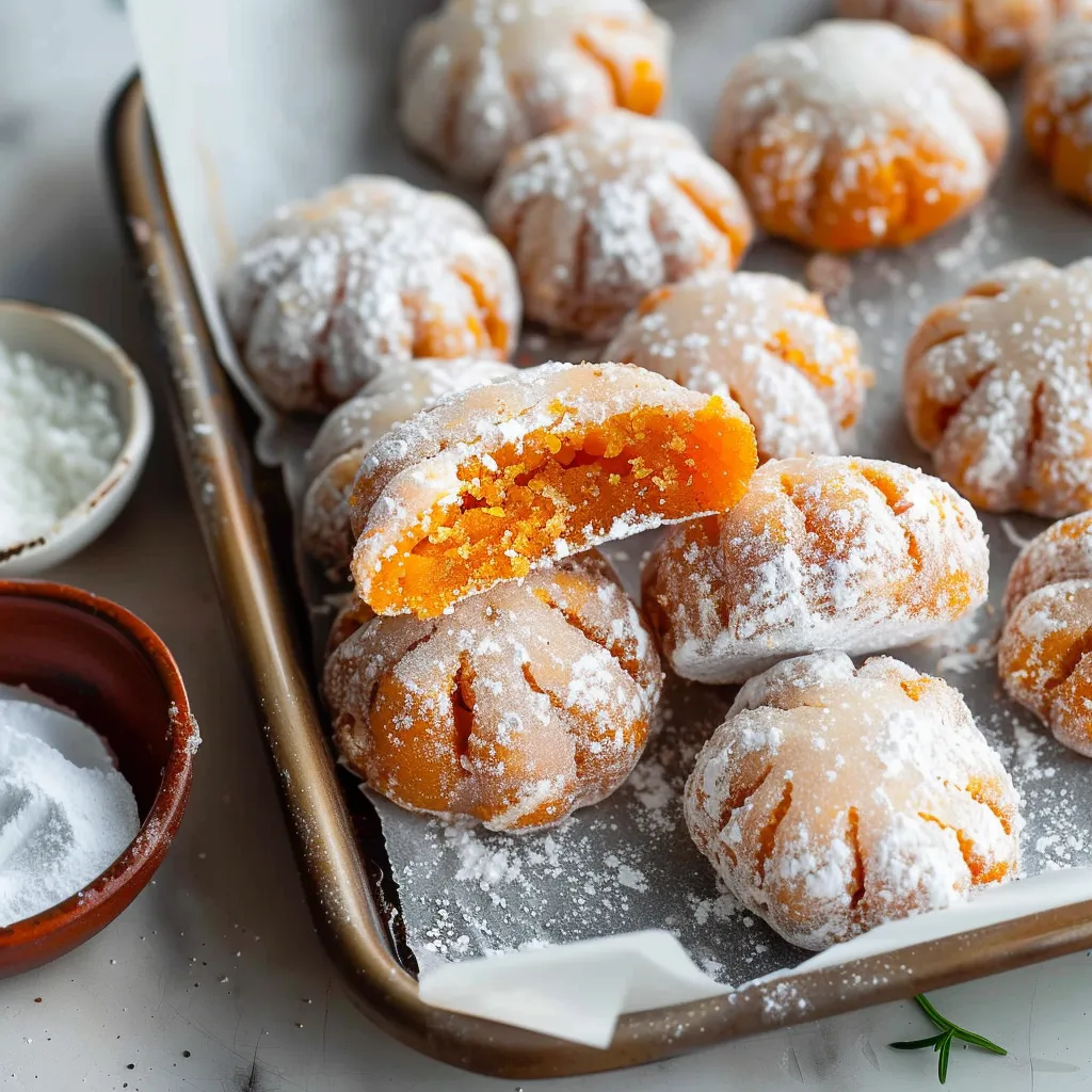 Knusprige Mochi-Kekse mit Thai-Tee - Einzigartiges Rezept