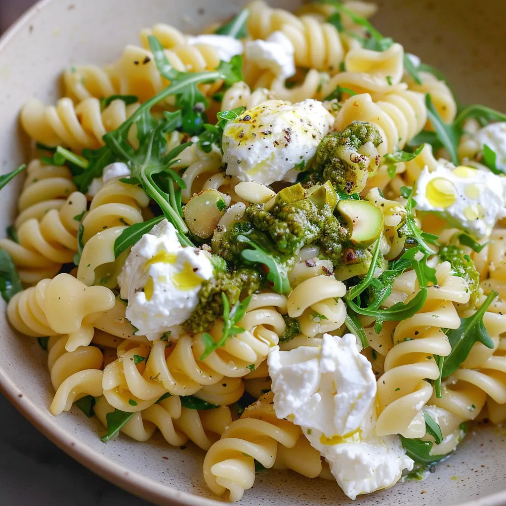 Pasta mit Burrata und Zitrone