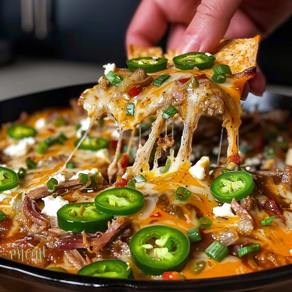 Würziger Dip mit Rindfleisch und gerösteten Poblanos