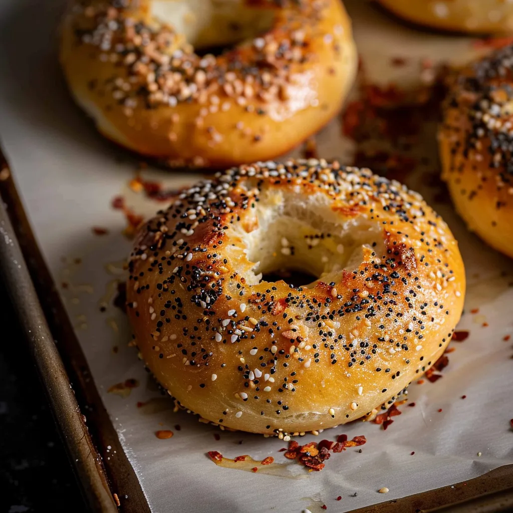 Knusprige und einfache selbstgemachte Bagels (5 Zutaten)