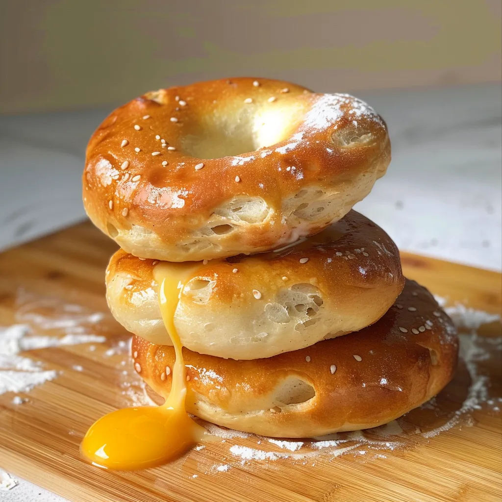 Leichte Bagels mit Eiweiß - Kalorienarm