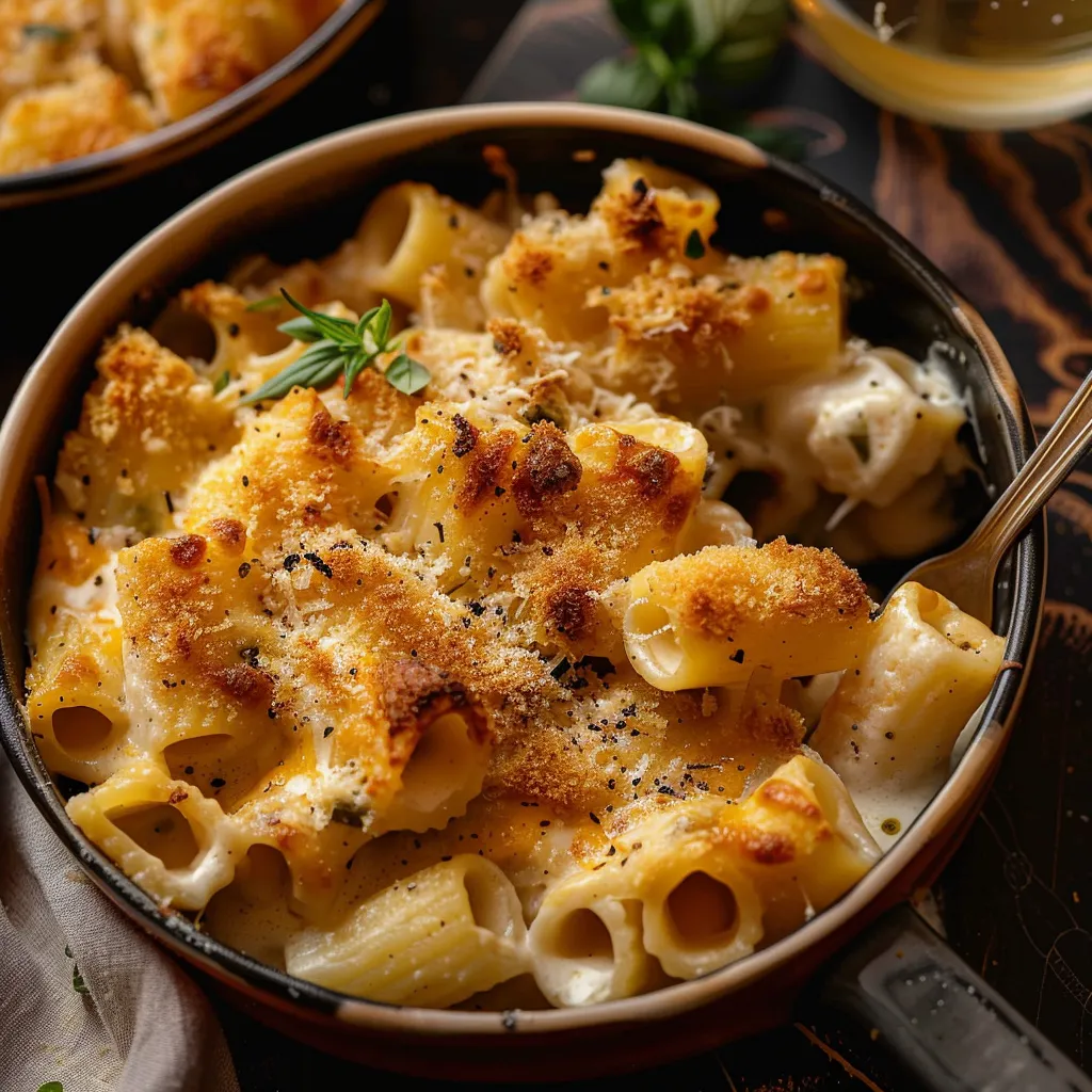 Geräucherter Rigatoni Mac & Cheese - Einfaches Gericht