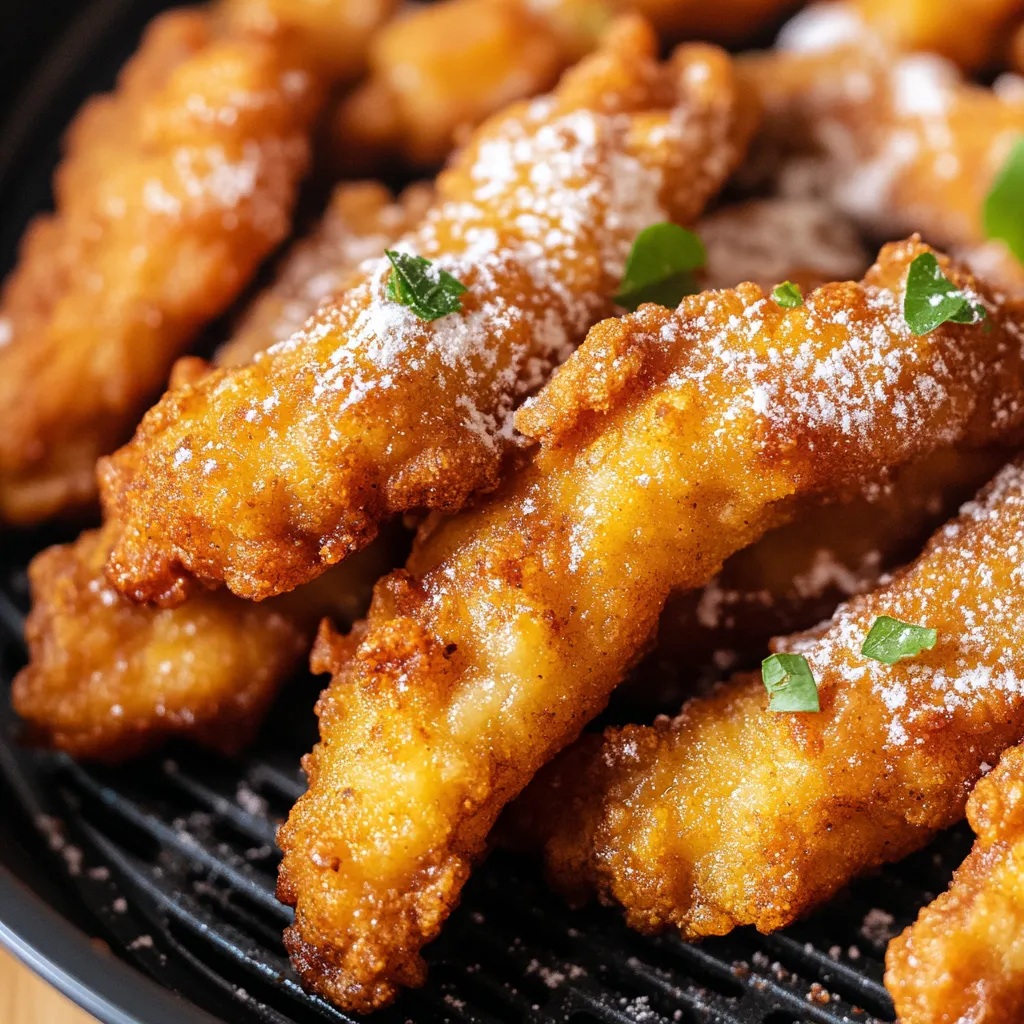 Einfache Bugnes aus der Luftfritteuse