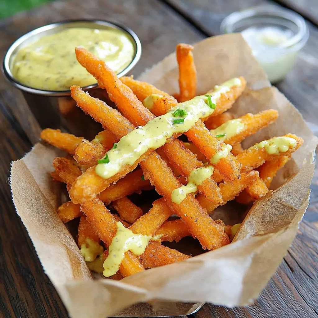 Süßkartoffel-Tempura-Pommes: Kreatives Rezept