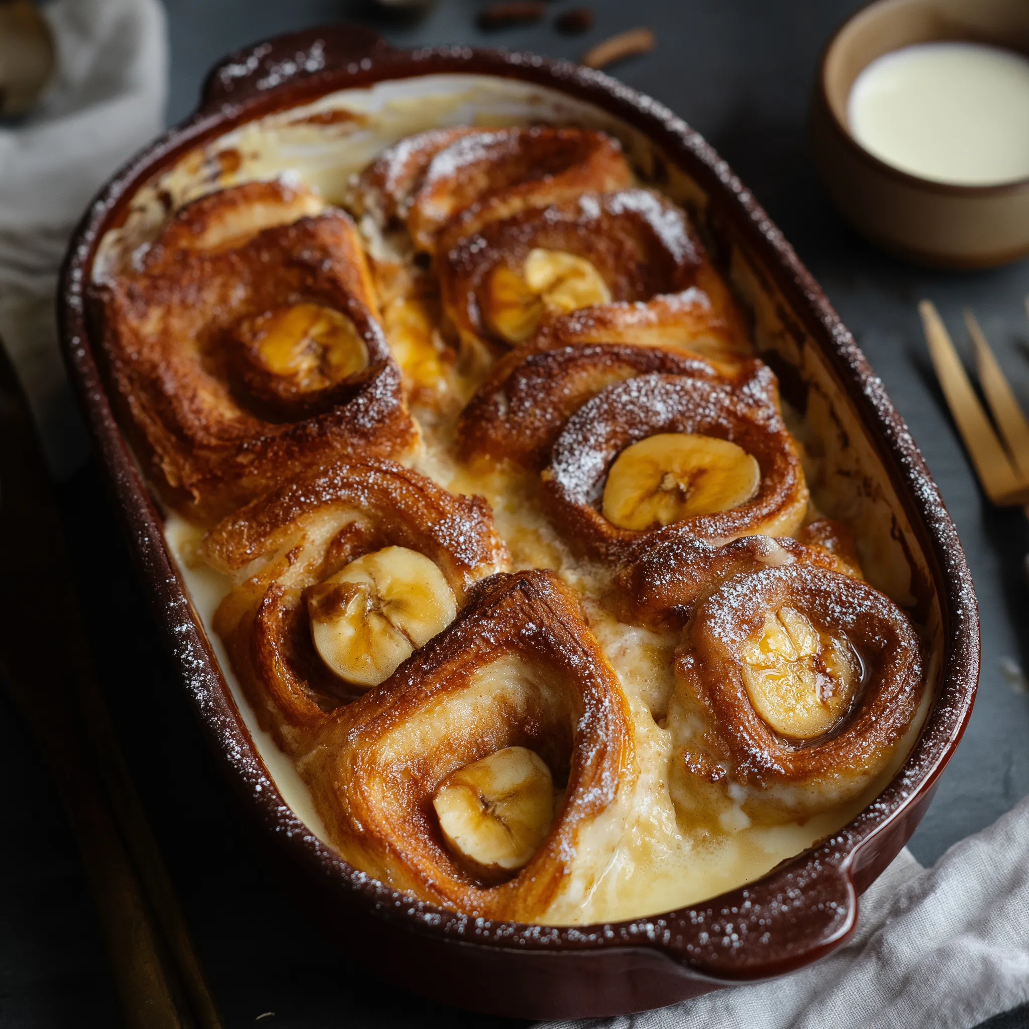 Brioche und Bananen Genuss