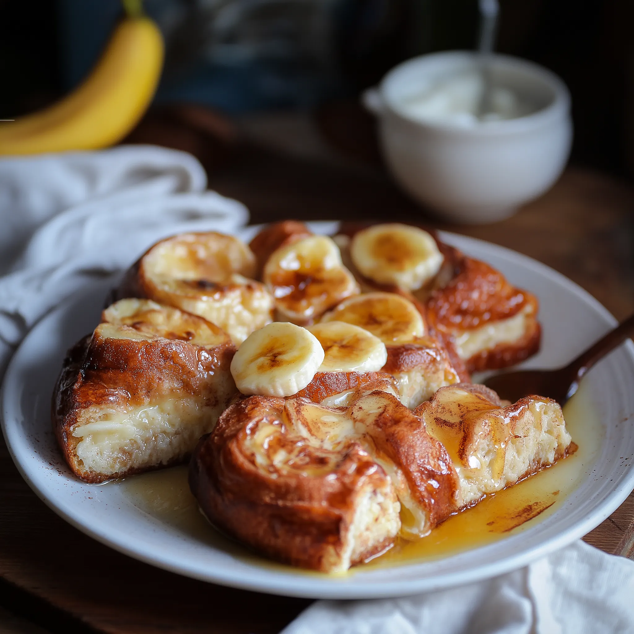 Bananen-Brioche French Toast - Gourmet-Gericht