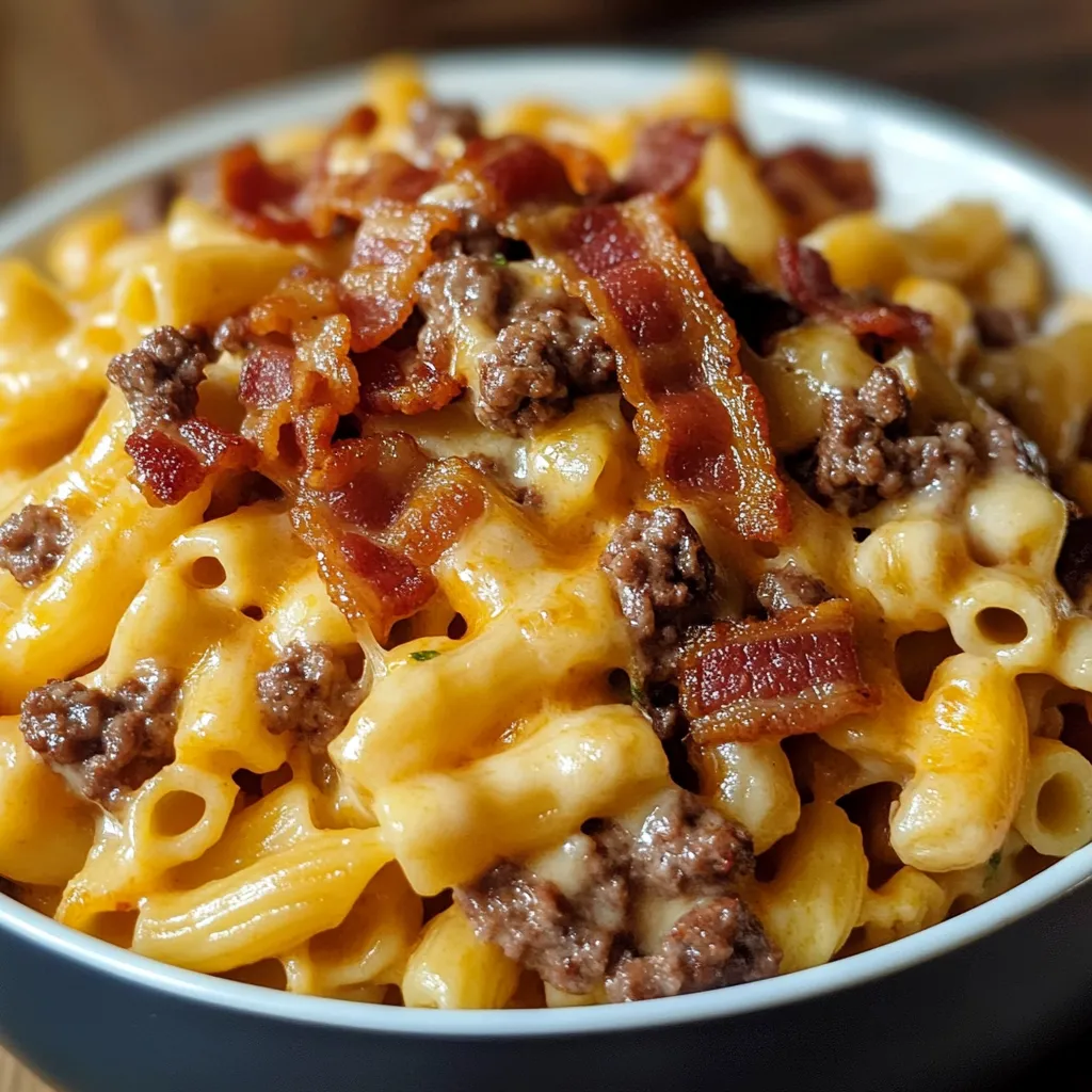 Bacon Pasta mit Käse