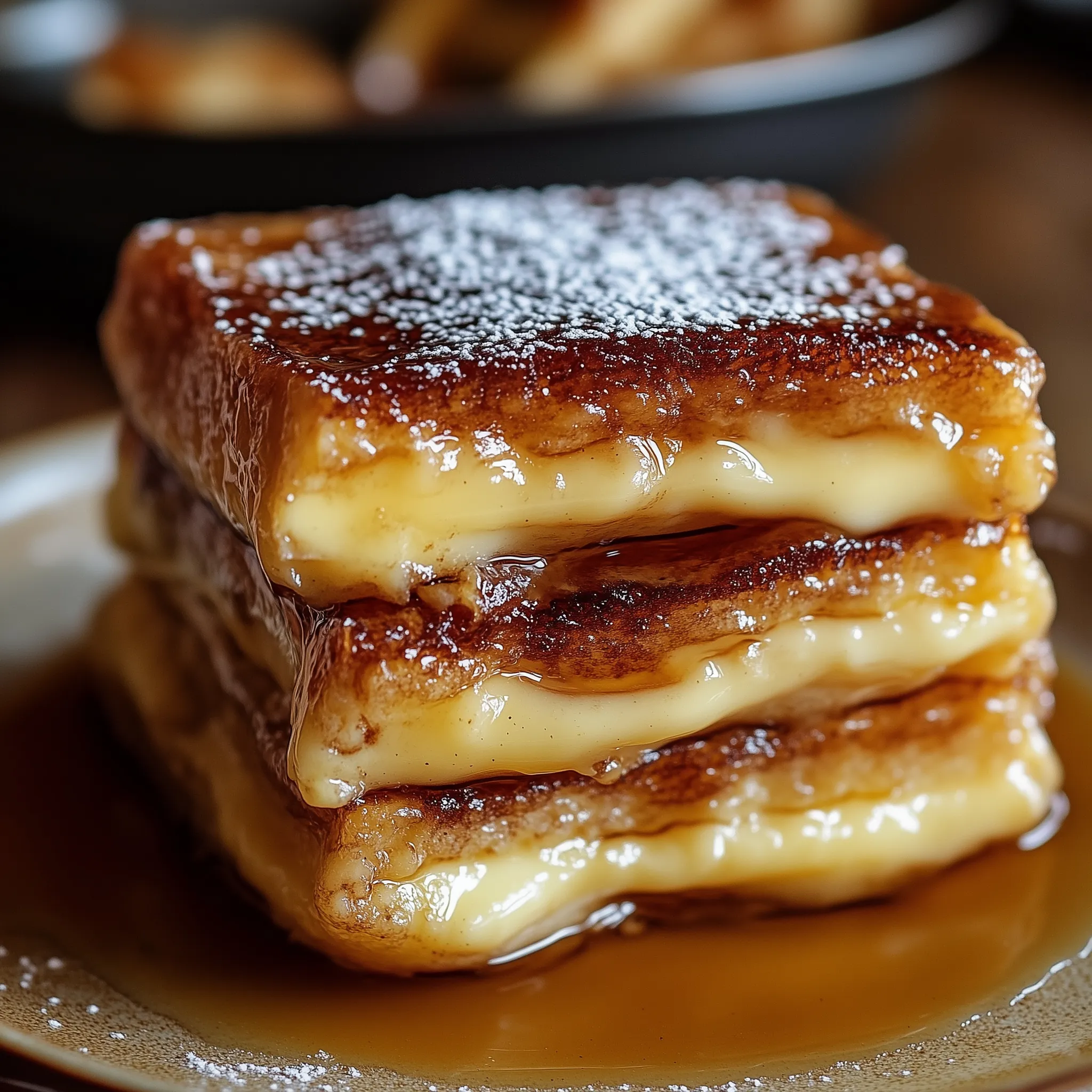 Armer Ritter im Crème-Brûlée-Stil - Köstliche Speise