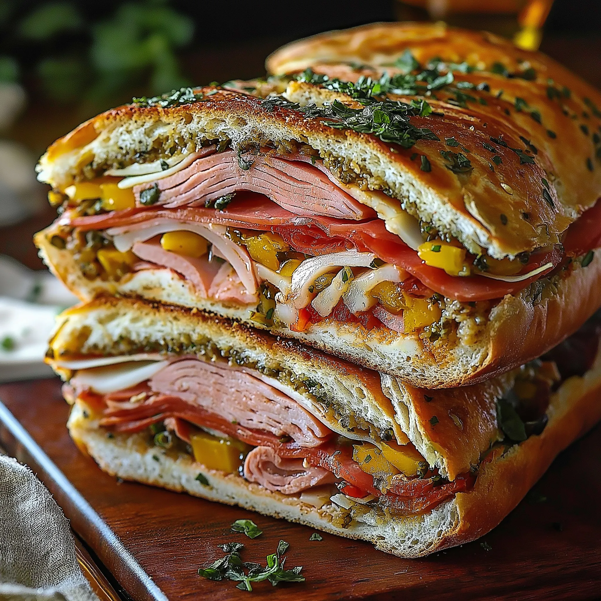 Klassischer Muffuletta Italien