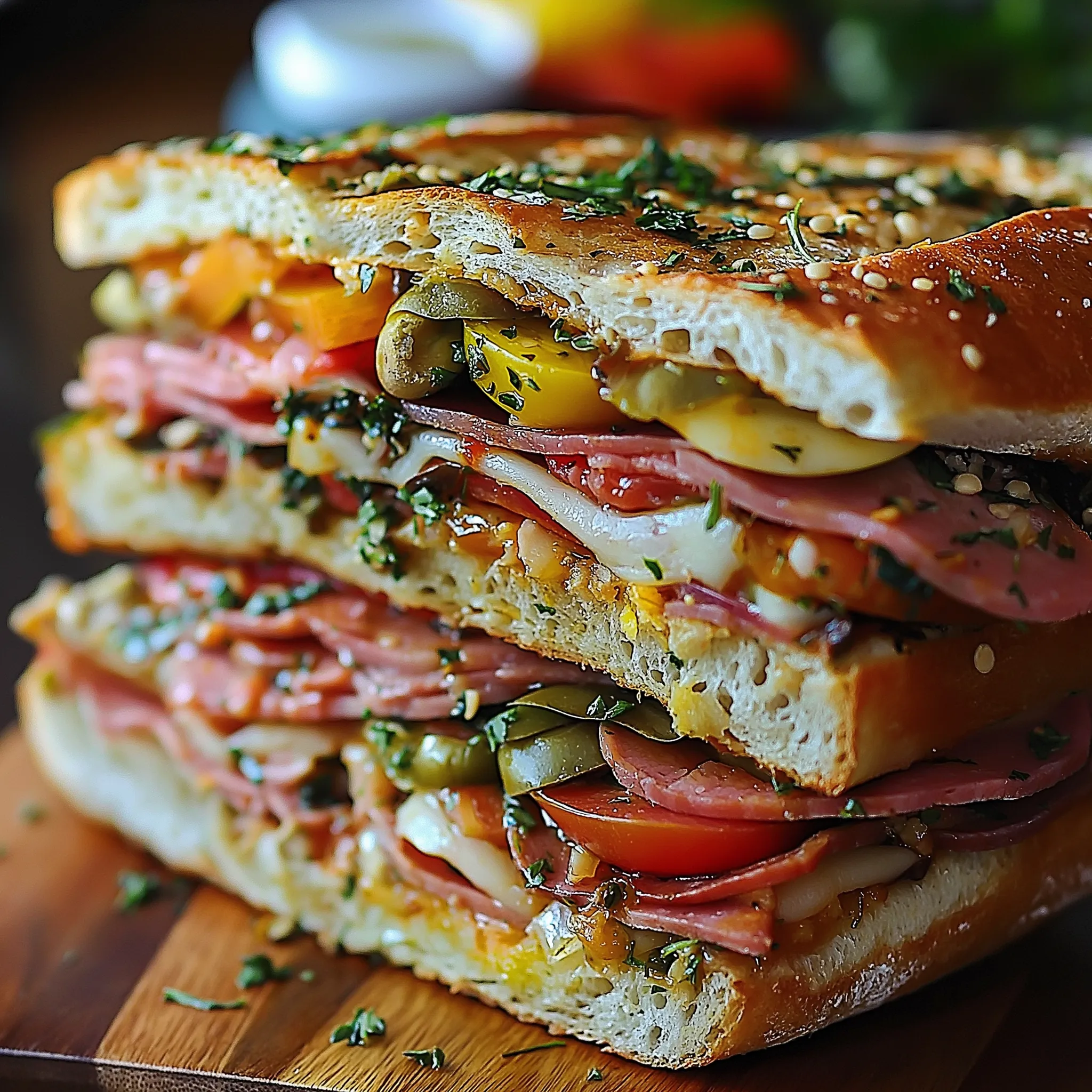 Sandwich Muffuletta Italien - Traditionelles Gericht