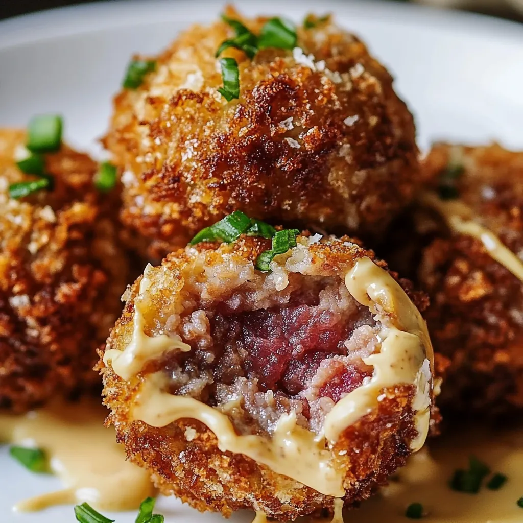 Knusprige Reuben-Bällchen - Aperitif