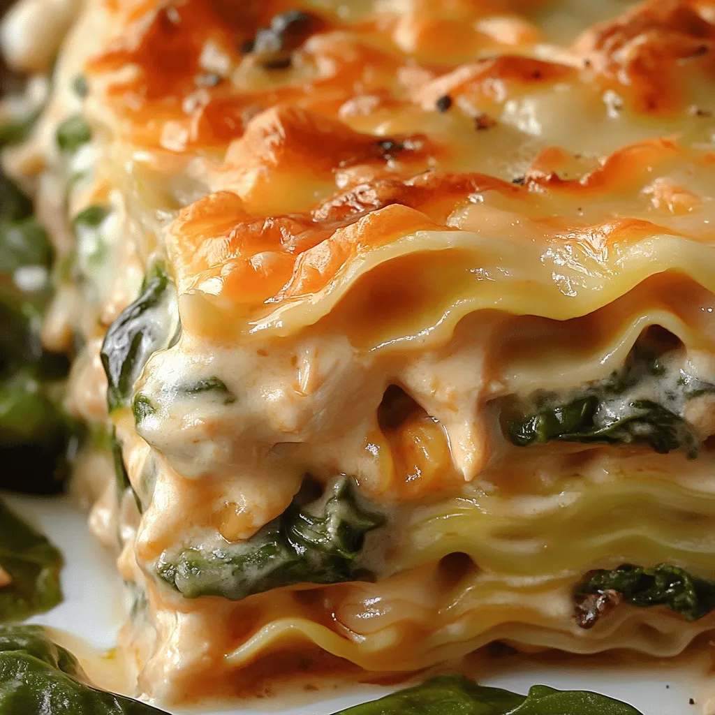 Hähnchen-Spinat-Lasagne