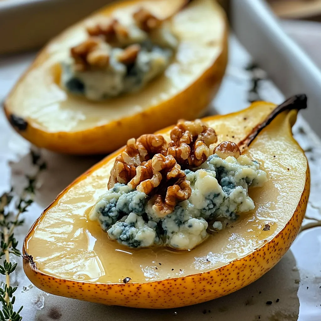 Birnen mit Blauschimmelkäse - Raffiniertes Gericht