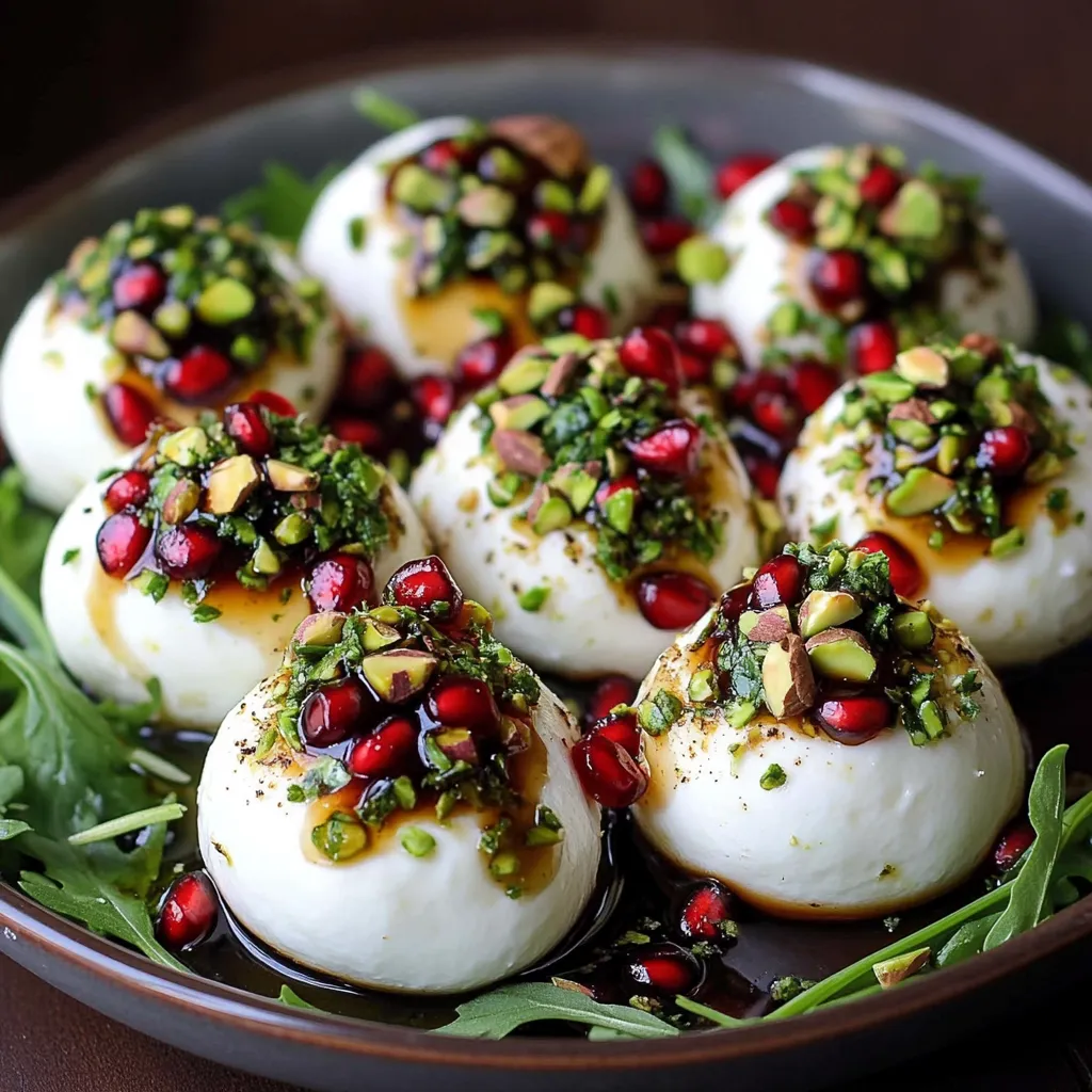 Burrata und Granatapfel