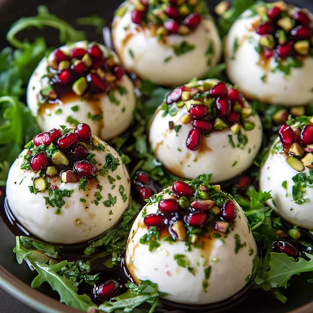 Burrata mit Granatapfel - Elegante Vorspeise