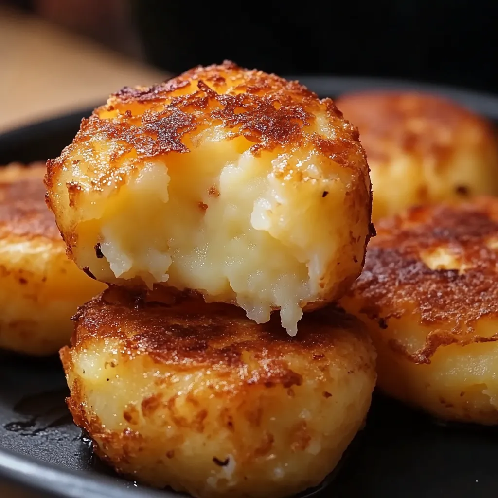Knusprige Käse-Kartoffelpuffer
