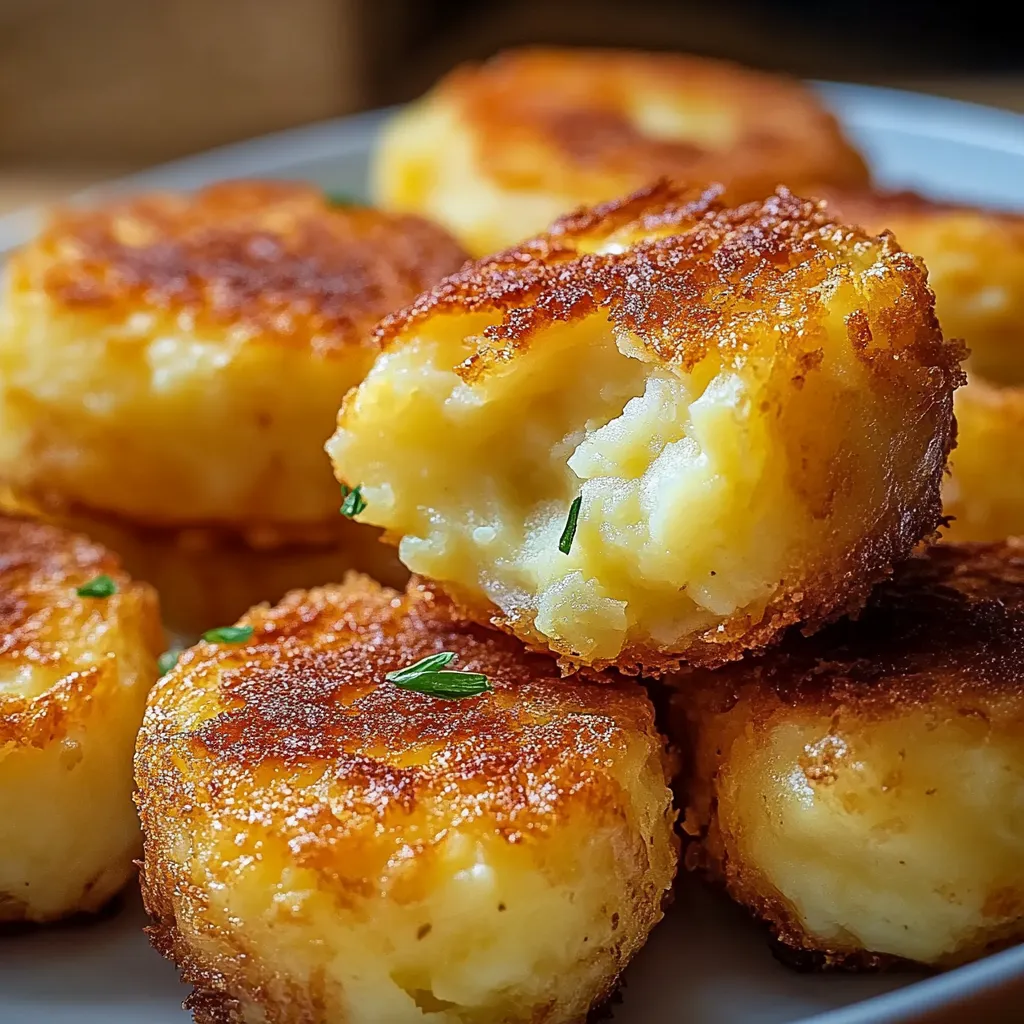 Käsige Kartoffelkroketten - Einfaches Rezept