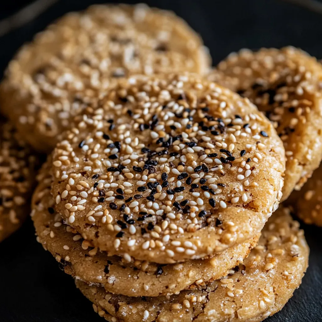 Sesam-Kekse mit braunem Zucker - Leckeres Gebäck