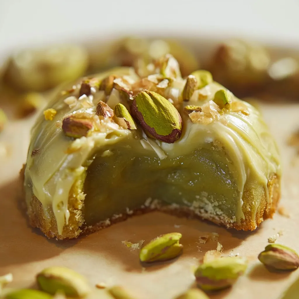 Schmelzende Pistazienkuchen - Köstliches Dessert