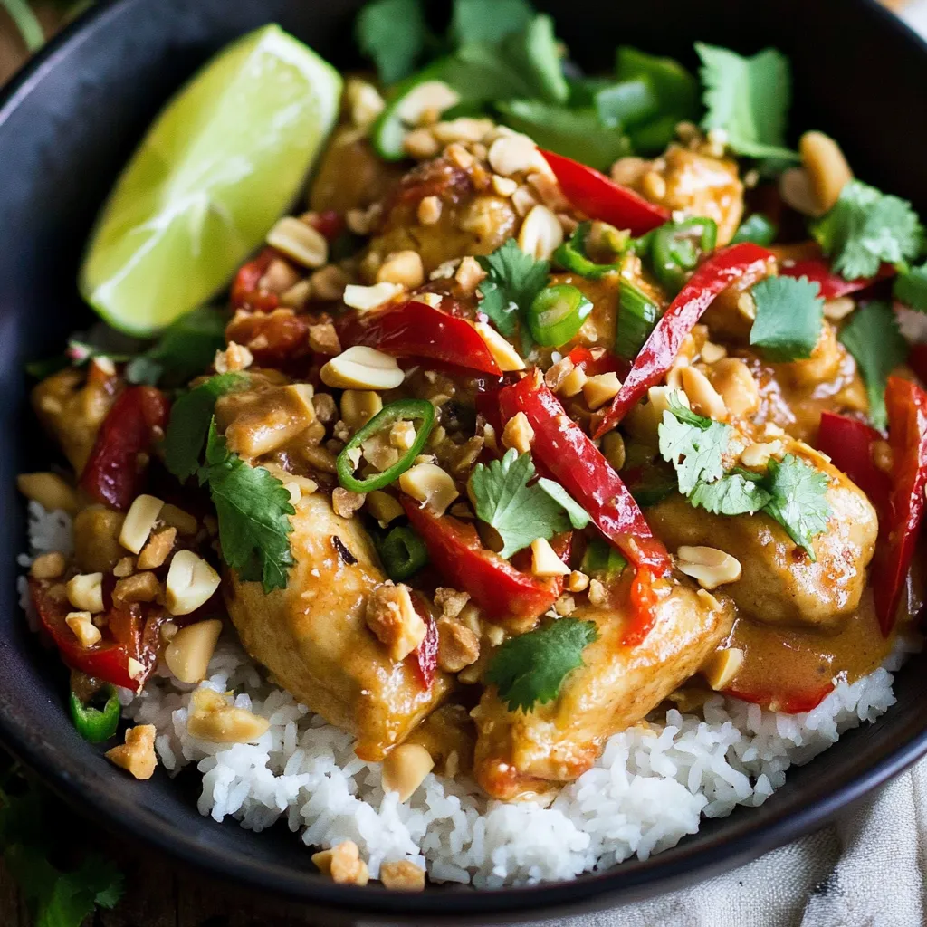 Würziges Thai-Hähnchen mit Cacahuète - Eine aromatische Freude