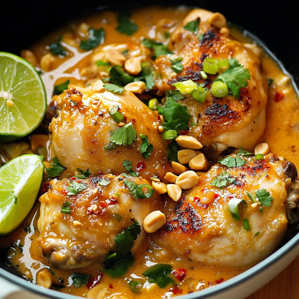 Hähnchen mit Kokosmilch und Limette: ein schnelles und schmackhaftes Gericht